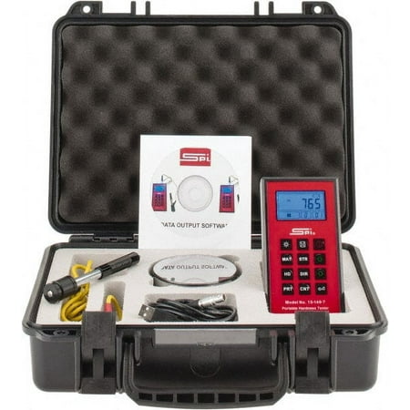 SPI 10 HLD, 13 HRB, 20 HB, 20 HRC, 4 HSD & 45 HV to 100 HRB, 100 HSD, 68 HRC, 894 HB, 900 HLD & 950 HV Hardness, Portable Electronic Hardness Tester Brinell, Leeb, Rockwell B, Rockwell C, Shore & Vick