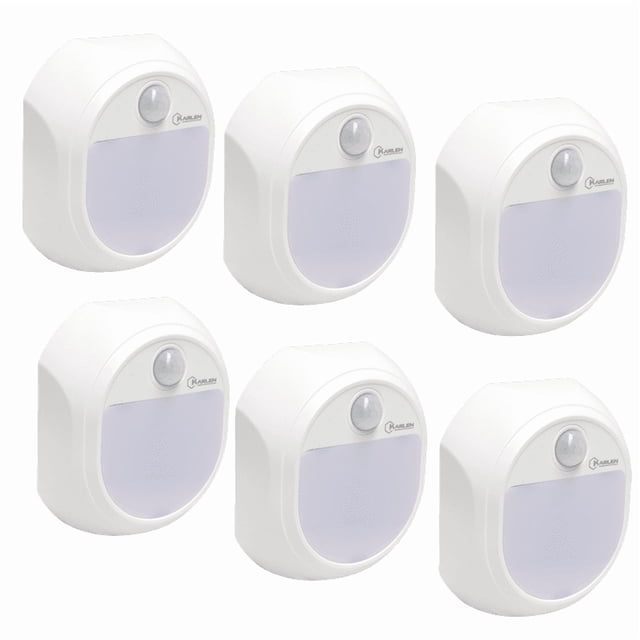 Lámpara LED de Pared con Sensor COB 120 lm Base Recargable 6 PZ