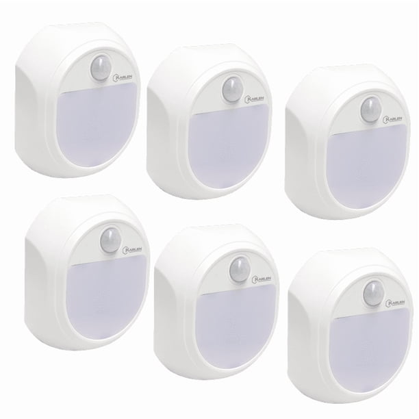 Lámpara LED de Pared con Sensor COB 120 lm Base Recargable 6 PZ