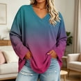 thumbnail image 7 of Bixock Plus Size Women Maternity Tops Long Sleeve Shirts V Neck Loose Casual Pregnant Blouse Soft Comfortable Daily Wear Maternity Clothings, 7 of 7