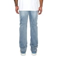 thumbnail image 4 of Victorious Men's Stacked Fit Raw Edge Distressed Denim Jeans DL1483 Indigo 32, 4 of 5