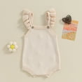 thumbnail image 3 of Bagilaanoe Newborn Baby Girl Rompers Floral Embroidery Sleeveless Bodysuits 3M 6M 12M 18M 24M Infant Casual One Piece Short Jumpsuit, 3 of 7