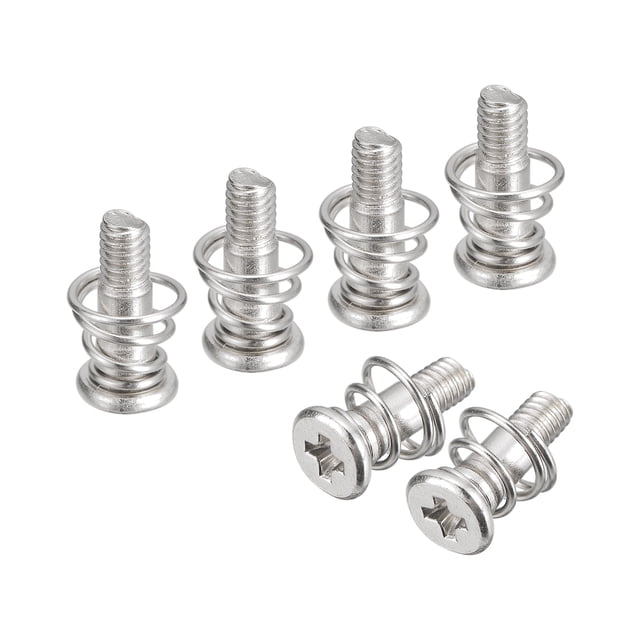 Resorte Tornillos, 10uds M2.5x10mm 5.7mm Resorte OD GPU Gráficos Tarjeta Posterior Placa Térmico Disipador Tornillos Computadora Ventilador Fijo Tornillos