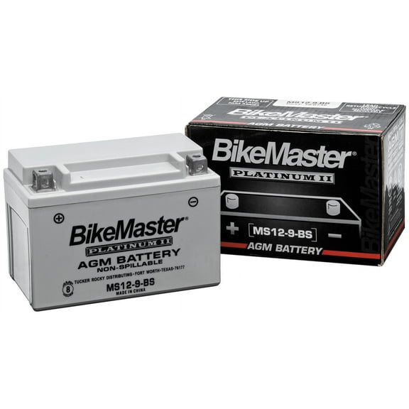 BikeMaster MS12-7B-BS AGM Platinum II Battery