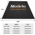 thumbnail image 5 of Modelo Beer Fleece Blanket, Very Soft Microfiber Flannel Blanket for Couch Warm and Cozy for All Seasons, 5 of 6