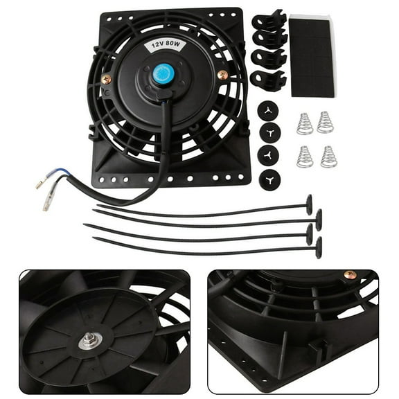 6 Inch Fan 12V Cooling Fan Strong Wind Output Wide Applicability Efficient Heat Dissipation Stable Electric Fan For Cars