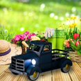 thumbnail image 2 of Del Jardín De La Camioneta Pickup Del Estilo Retro Con La Maceta Del Camión De Las Luces Del Coche Para El Patio Del Porche seitruly HA043507-01, 2 of 5