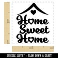 thumbnail image 2 of Home Sweet Home with Hearts Self-Inking Rubber Stamp Ink Stamper - Orange Ink - Small 1 Inch, 2 of 7