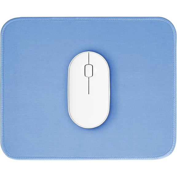 Blue Mouse Pad, 10.2 x 8.2 Inch, 3mm Thick, Non-Slip, Ultra-Smooth, Waterproof, Dustproof, Suitable for Office and Gaming
