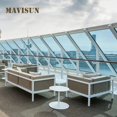thumbnail image 4 of Simple Leisure Rattan Sofa Chair Combination For Courtyard Garden Balcony Nordic Villa Aluminum Alloy Frame Waterproof Cloth My Lux Decor Round, 4 of 16