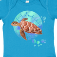 thumbnail image 4 of Inktastic Fort Lauderdale, Florida Swimming Sea Turtle with Bubbles Boys or Girls Baby Bodysuit, 4 of 5