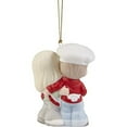 thumbnail image 4 of Precious Moments 221004 Our First Christmas Together 2022 Dated Couple Bisque Porcelain Ornament, 4 of 4