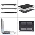 thumbnail image 3 of Mosiso New MacBook Air 13 Inch Case A2337 M1 A2179 A1932 2020 2019 2018 Release, Hard Case Shell Cover with Keyboard Cover for Apple MacBook Air 13'' Retina with Touch ID, Black, 3 of 6