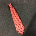 thumbnail image 4 of Callipe LED Luminous Tie Dot Print Button Battery Powered Necktie Men Women Colorful Sequins Glowing Tie Parties Nightclubs Accessories, 4 of 8
