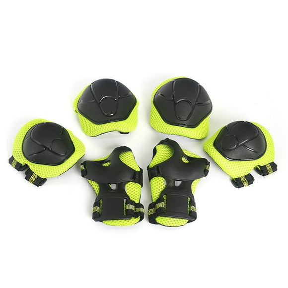 Yeacher Lixada 6PCS Brace Kids Youth Cycling Roller Skating Skateboard Elbow Knee Hands Wrist Safety Protection Guard Pads Set