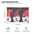 thumbnail image 3 of Cauagu 4th of July Gnomes for Tyvek Makeup Bag,Reusable Travel Cosmetic Bag Women Organizer Toiletry Bag Birthday,Gifts for Women Girlfriend Mom Teacher 6.5’’*8.9’’, 3 of 7