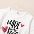 thumbnail image 4 of 8Y Kids Girl Clothes Big Girls Dress Short Sleeve Letter Print Dress 8-9 Years Big Girls Heart Print Summer Dress White, 4 of 7