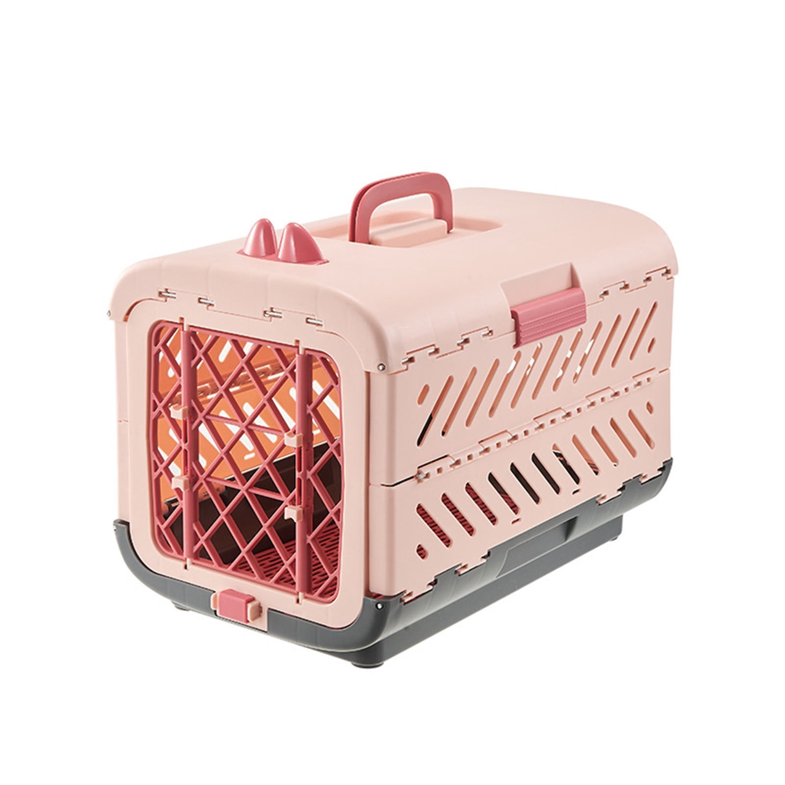 Nebwoak Foldable Soft Sided Pet Carrier for Small Dogs and Cats, Airline Approved Travel Portable Collapsible Kennel with Car Safety Strap Loops