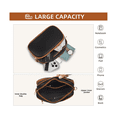 thumbnail image 4 of Bolsa Bandolera Crossbody Mariconera Moda Mujer Malubero Negro, Café, 4 of 5