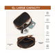thumbnail image 4 of Bolsa Bandolera Crossbody Mariconera Moda Mujer Malubero Negro, Café, 4 of 5