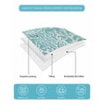 thumbnail image 5 of Quilts Twin Size Bedding Set, Teal Coral Coastal Lightweight Quilted Comforter, Ocean Nautical Seaside Beach Soft Reversible Bedspread Coverlet with Pillow Covers for All Season, 68" x 86", 5 of 7
