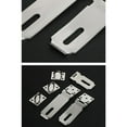 thumbnail image 2 of Padlock Hasp Stainless Steel Window Cupboard Locker Mailbox Lock Plate Hotel Office Outdoor Gate Shed Safety Latch Anti-lost 5 Inch, 2 of 9