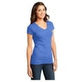 thumbnail image 4 of District Women's Short Sleeve Juniors Very Important V-Neck T-Shirt Heathered Royal Medium, 4 of 4