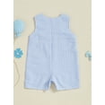 thumbnail image 5 of BemeyourBBs Baby Boys Rompers Horse Embroidery Stripe Summer Clothes Overalls, 5 of 9