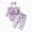 A35-Athletic Outfit Sets-Light Purple, variant on XZNPDUCQ 6-9 Months Newborn Baby Teen Girls Clothes Outfit Ruffle Romper Tops Floral Pants Outfit Fall Winter Clothing Casual School Outfits A35-Pink