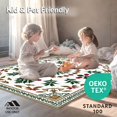 thumbnail image 4 of ODIKA 4'x6' Machine Washable Non-Slip Area Rug, Classic Nordic Starburst with Holly Leaf Filigree and Berries High Traffic Rug, White, 622400, 4 of 5