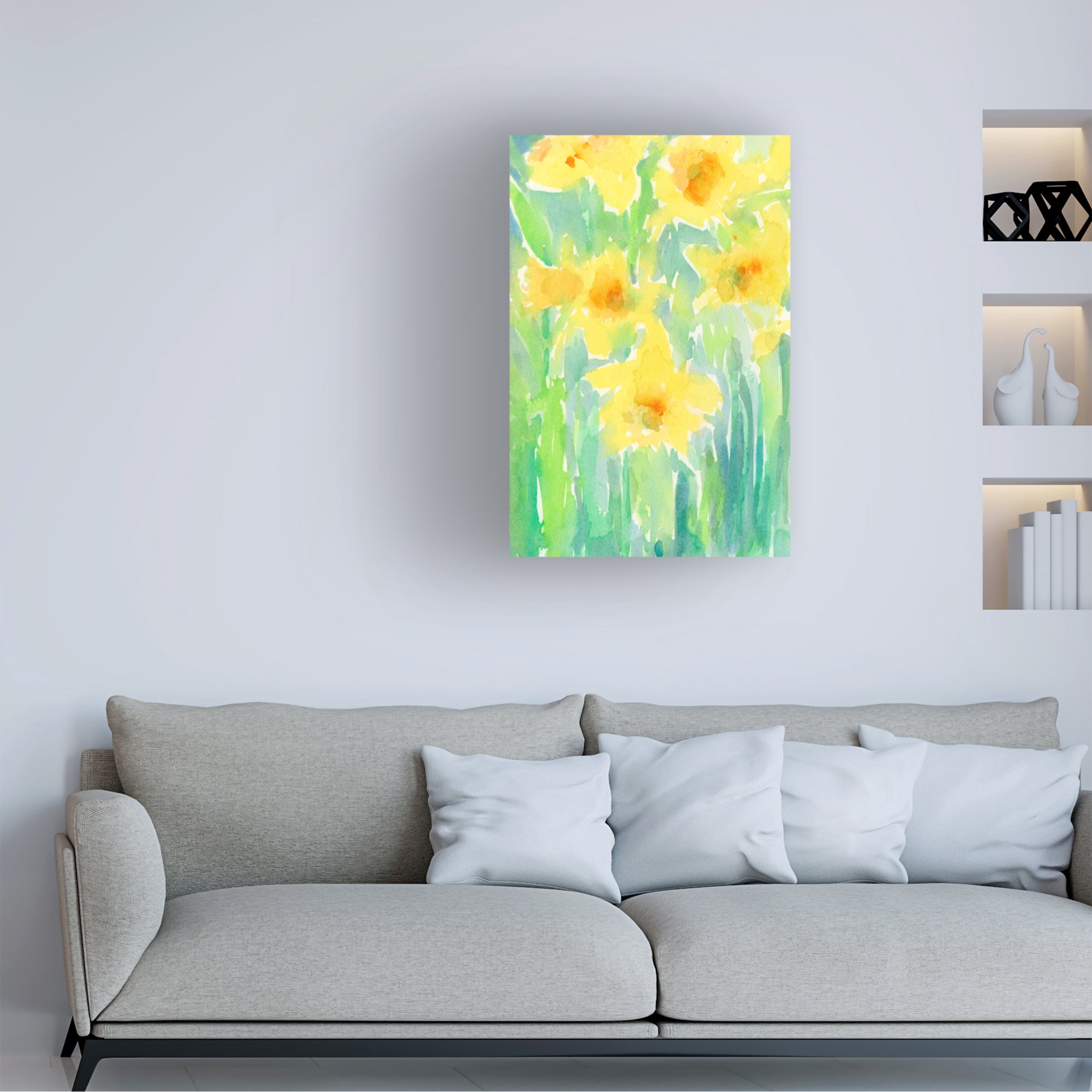 Samuel Dixon 'Daffodils I' Canvas Art