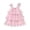 Pink, variant on Wdgfv Toddler Girls Summer Dress Layered Sleeveless Casual Fashion Print Baby Kids A-Line Outfit Green 12-18 Months