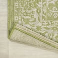 thumbnail image 5 of JONATHAN Y SANTA MONICA 5' Square Area Rug, Tela Bohemian Textured Weave Floral - Green/Cream, SMB100D-5SQ, 5 of 8