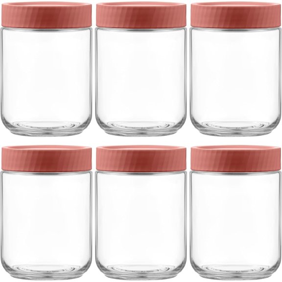 LZCKDPX 16 oz Overnight Oats Containers with Lids,Meal Prep Containers 6 Pack,Mason Jars 16 oz with Lids for Snack,Overnight Oats,Yogurt,Parfait,Soup,Smoothies,Salad 100% Leak-proof Dishwasher Safe