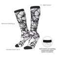 thumbnail image 4 of Yiaed Tiger Butterfly Floral Art Print Great elasticity Adult Stockings Sports socks for Men and Women, 4 of 6