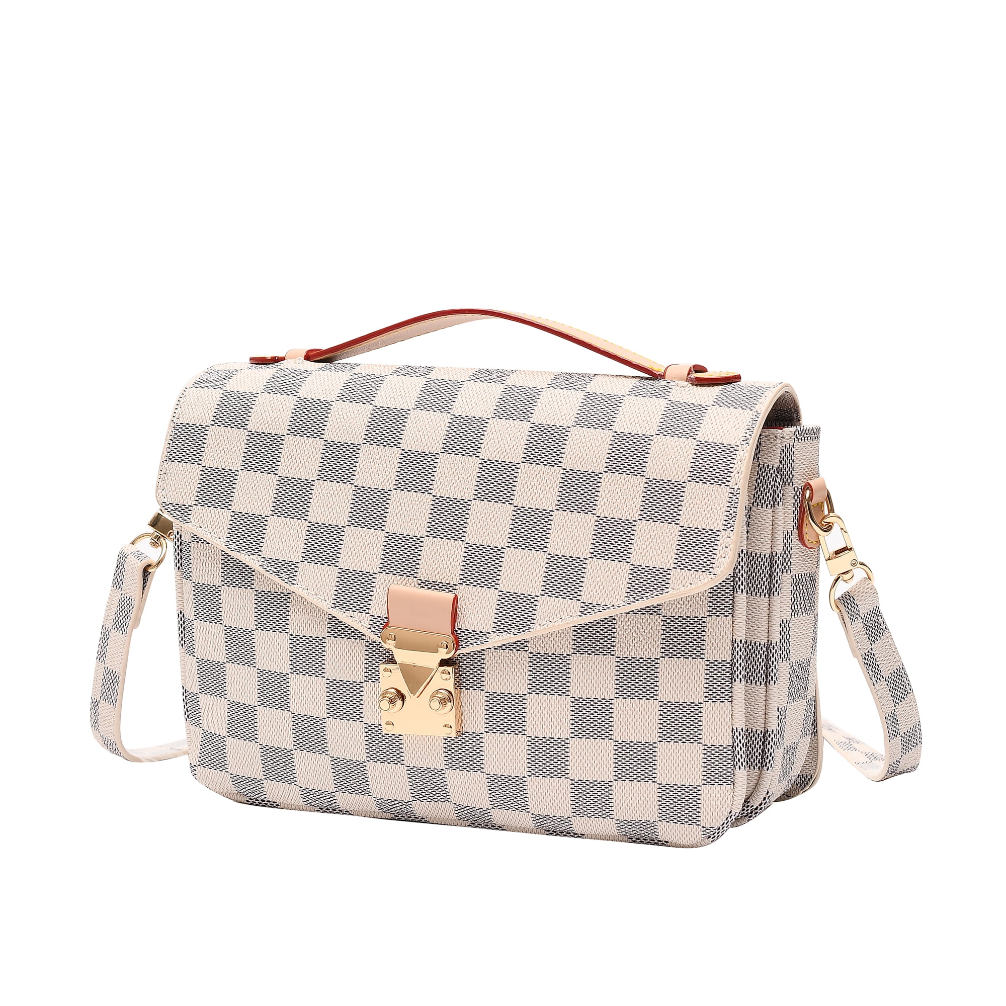 MK Gdledy Women Handbags Checkered Tote Shoulder Bag with inner