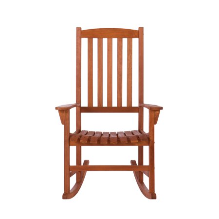 Eucalyptus Porch Rocker in Natural Oil Finish