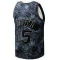 thumbnail image 3 of Men's Mitchell & Ness Vince Carter Black Toronto Raptors Hardwood Classics 1998/99 Tie-Dye Swingman Jersey, 3 of 4