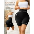thumbnail image 5 of Athlemo Women's Tummy Control Shapewear Shorts High Waisted Butt Lifting Thigh Slimmer, 5 of 6