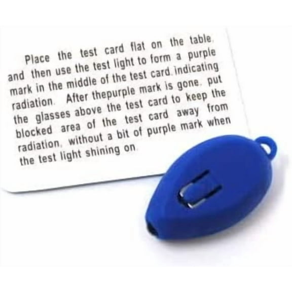 Anti-Blue Light Test Kit Blue Light Detection Card and Tester