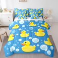 thumbnail image 1 of YST Cute Duck Comforter Set, 7-Piece, Cartoon Duck, King, 1 of 4