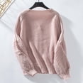 thumbnail image 6 of Women's Fall Winter Solid Color Cardigan Sweater Button Front Casual Loose Fit Sleeve Knit Outerwear plus Size Winter Coats for Women plus Size Maternity Clothes Girls plus Size Winter Coats Long, 6 of 8