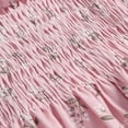 thumbnail image 4 of Fille d'Été Floral Bateau Cou Lace-Up une Ligne Bretelles Robe, 4 of 6