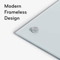 thumbnail image 4 of U Brands Glass Dry Erase Board, 35"x23", White Frosted Surface With Silver Grommets, Frameless, Includes Marker With Eraser, 4 of 4
