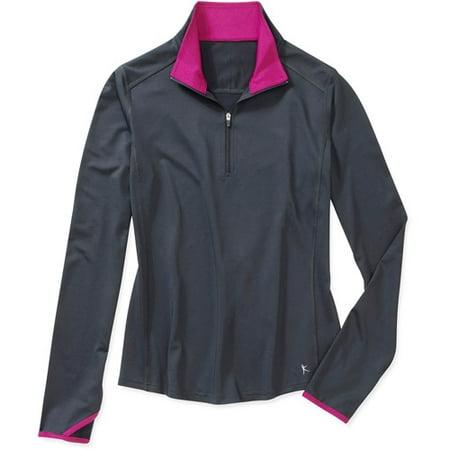 Danskin Now Women's 1/4 Zip Knit Pullover Top
