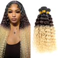thumbnail image 1 of Paquetes de pelo CnumGunm Ombre Water Wave T1B/4/613 16 18 20, 1 of 6
