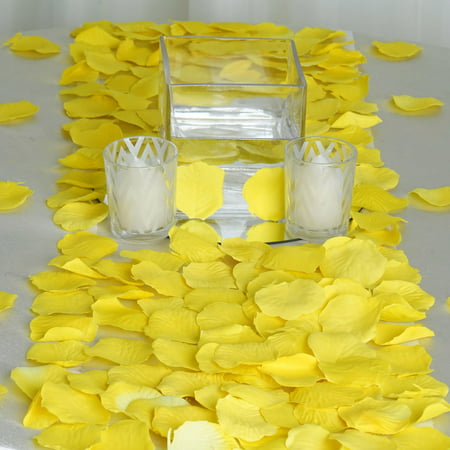 Efavormart 500pcs Artifical Real Looking Rose Petals for Wedding Aisle Party Favor Jewelry Candy Sheer Flower