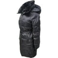 thumbnail image 2 of Michael Michael Kors Women's Black 3/4 Down Puffer Coat with Black Faux Fur Trim, 2 of 2