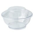 thumbnail image 5 of Mini Serve 4 oz Round Clear Plastic Medium Deli Cup - with Lid - 3 1/4" x 3 1/4" x 2" - 100 count box, 5 of 10
