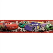 RoomMates Cars Piston Cup Racing Peel and Stick Border